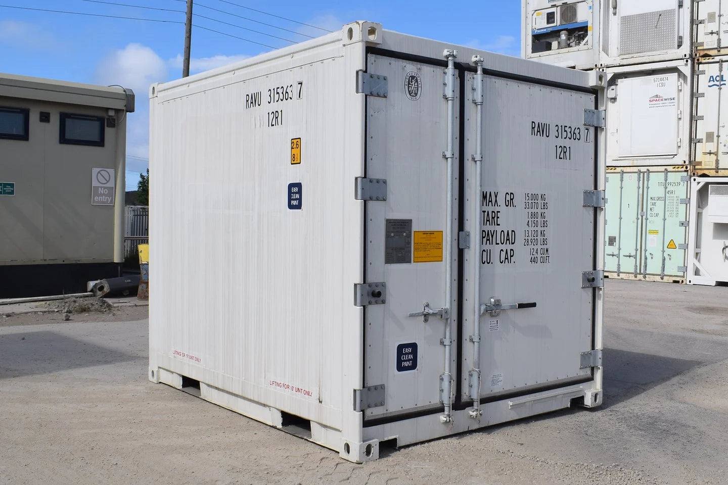 Novos contentores refrigerados de 10 pés